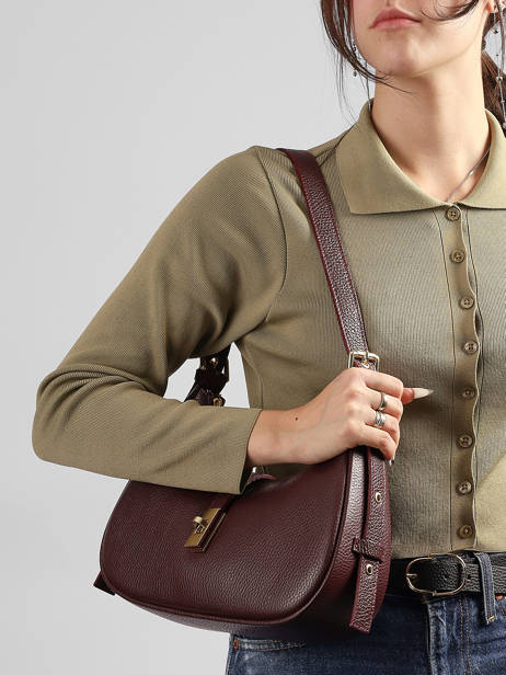 Hobo Caviar Leder Milano Bruin caviar CA26069 ander zicht 1