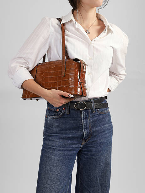 Baguette-tas Cocco Balo Leder Milano Bruin cocco balo CB26062 ander zicht 1