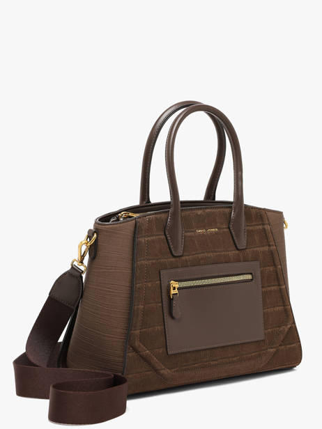 Schoudertas Croco Chic David jones Bruin croco chic 1 ander zicht 1