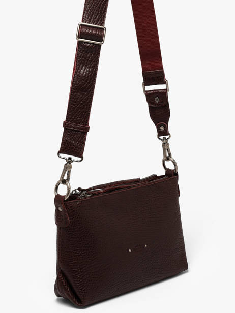 Cross Body Tas Vintage Mila louise Rood vintage 3864E1 ander zicht 1