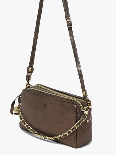 Cross Body Tas Vintage Leder Mila louise Zwart vintage 23673XSX ander zicht 1