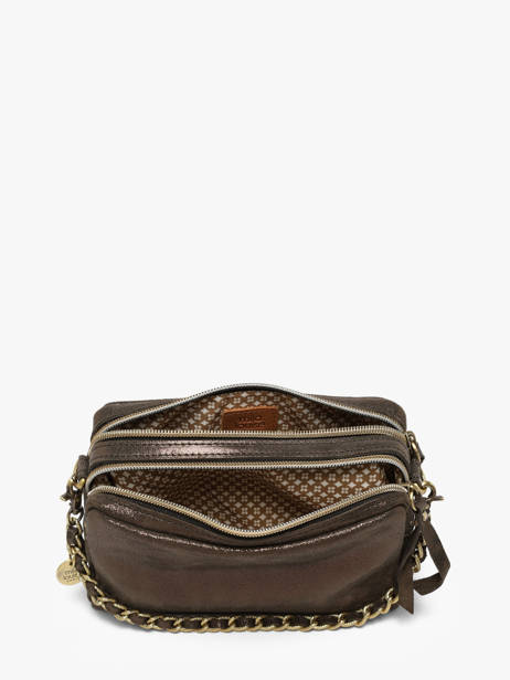 Cross Body Tas Vintage Leder Mila louise Zwart vintage 23673XSX ander zicht 2