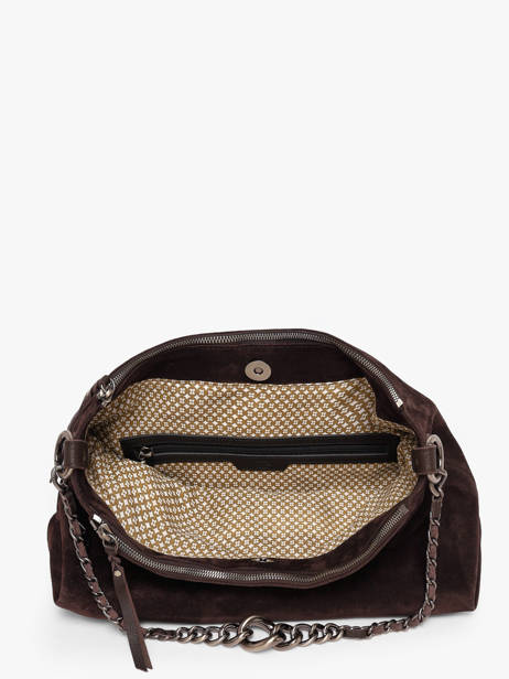 Cross Body Tas Vintage Leder Mila louise Bruin vintage 3822VC1 ander zicht 2