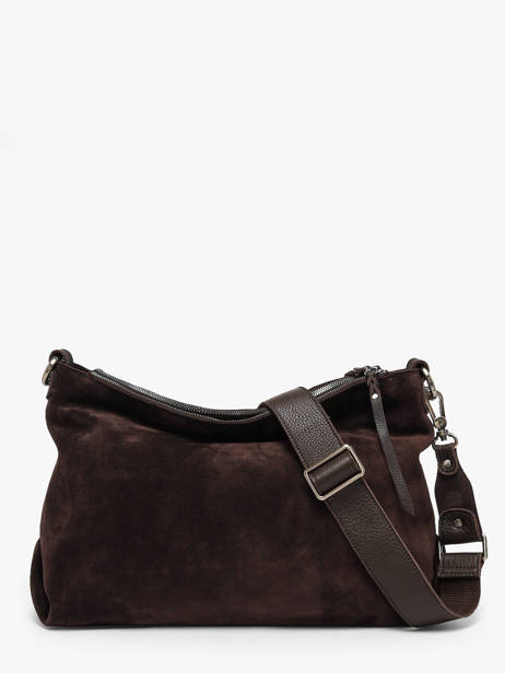 Cross Body Tas Vintage Leder Mila louise Bruin vintage 3822VC1 ander zicht 3