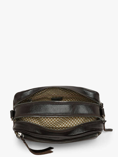 Cross Body Tas Vintage Leder Mila louise Bruin vintage 3920CC ander zicht 2