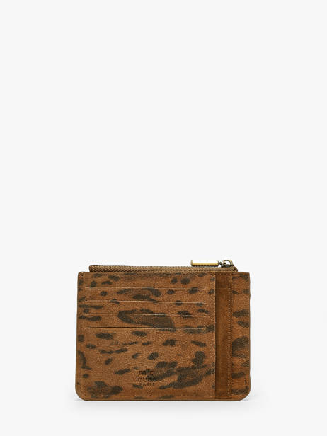 Kaarthouder Leder Mila louise Bruin vintage 3882PA1 ander zicht 2