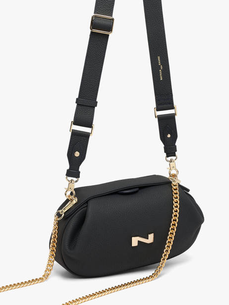 Cross Body Tas Nymphea Leder Nathan baume Blauw nymphea 2 ander zicht 2