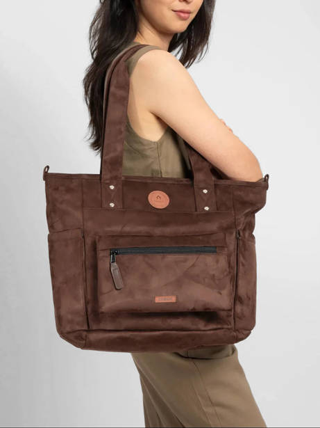 Tote Bag Medium Pro Cabaia Bruin adventurer TOTEBAGM ander zicht 1