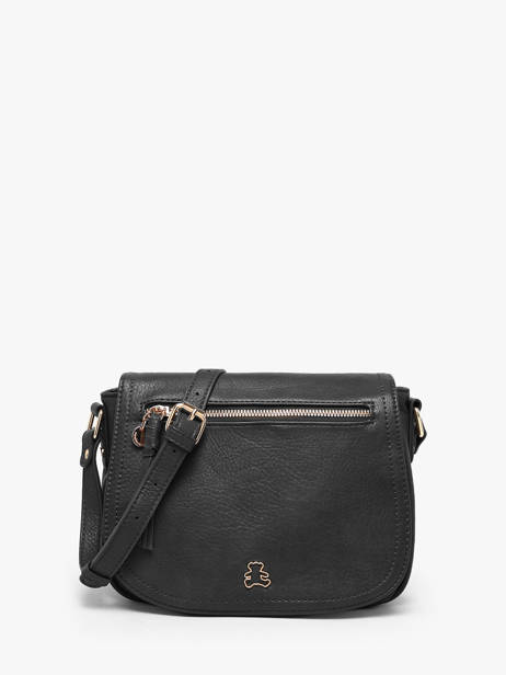 Cross Body Tas Zip Lulu castagnette Zwart zip 3