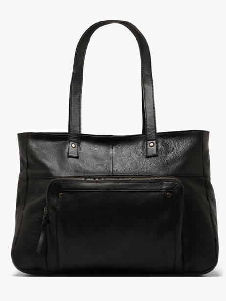 Schoudertas Ribs Leder Pieces Zwart ribs 17152864