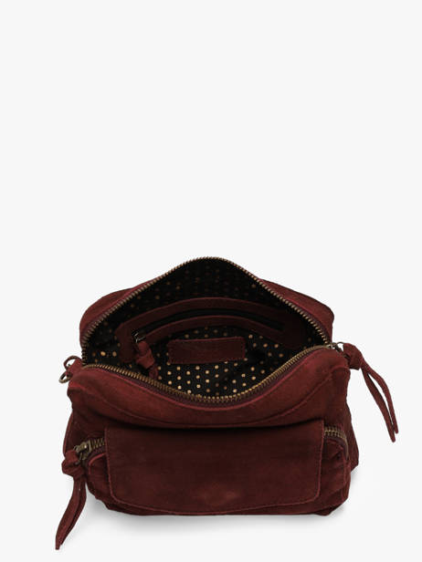 Cross Body Tas Naina Leder Pieces Rood naina 17100639 ander zicht 2