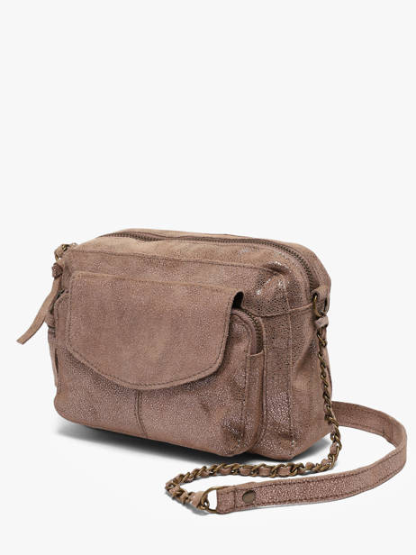 Cross Body Tas Naina Leder Pieces Beige naina 17063358 ander zicht 2