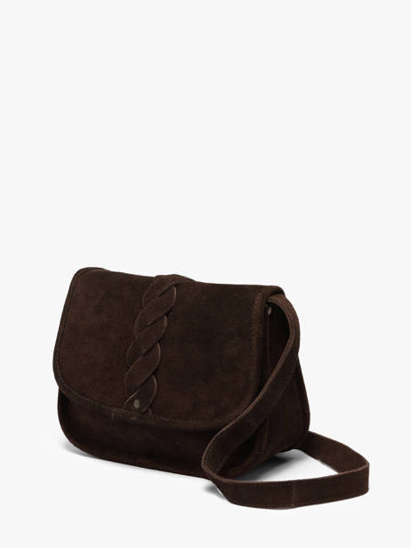 Cross Body Tas Aspen Leder Pieces Bruin aspen 17166672 ander zicht 1