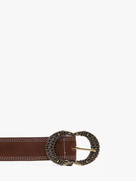Damesriem Simone Leder Pieces Bruin simone 17156741 ander zicht 2