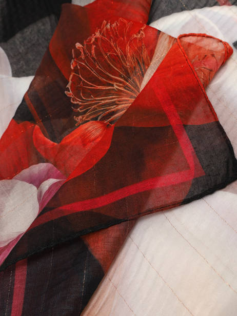 Foulard Desigual Zwart rosea 26WAWA17 ander zicht 1