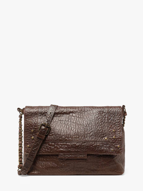 Cross Body Tas Felizia Leder Pieces Bruin felizia 17116819