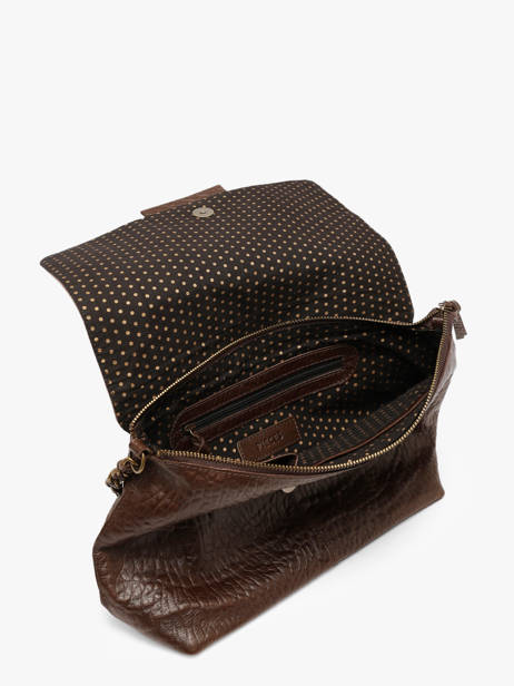 Cross Body Tas Felizia Leder Pieces Bruin felizia 17116819 ander zicht 3