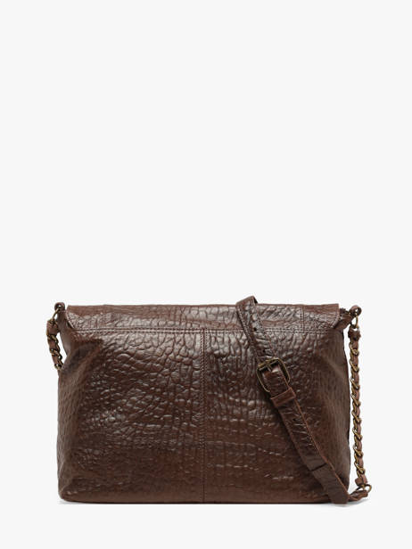 Cross Body Tas Felizia Leder Pieces Bruin felizia 17116819 ander zicht 4