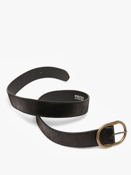 Damesriem Leder Pieces Zwart laura 17125486 ander zicht 3