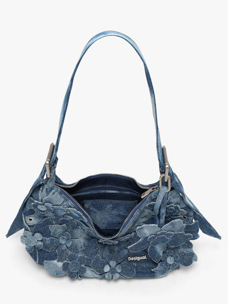 Schoudertas Curio Katoen Desigual Blauw curio 26WAXD19 ander zicht 2