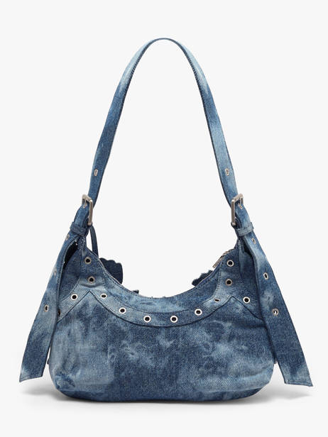 Schoudertas Curio Katoen Desigual Blauw curio 26WAXD19 ander zicht 3