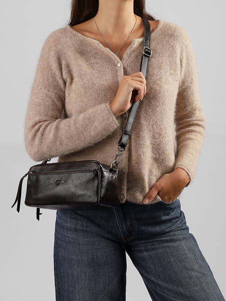 Cross Body Tas Vintage Leder Mila louise Bruin vintage 3920CC ander zicht 1