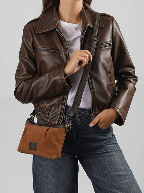 Cross Body Tas Vienne Leder Basilic pepper Bruin vienne BVIE01 ander zicht 1