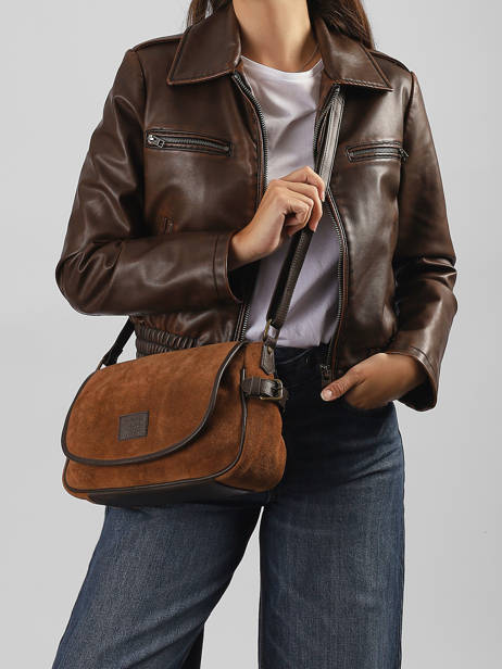 Cross Body Tas Vienne Leder Basilic pepper Bruin vienne BVIE02 ander zicht 1