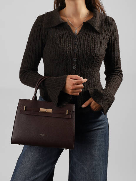 Handtas Saffiano David jones Rood saffiano CM8609 ander zicht 1