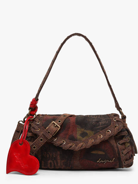 Schoudertas Graffiatto Desigual Bruin graffiatto 26WAXD14