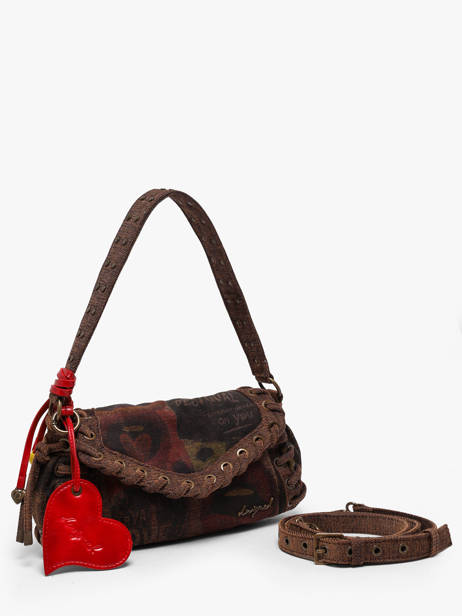 Schoudertas Graffiatto Desigual Bruin graffiatto 26WAXD14 ander zicht 1