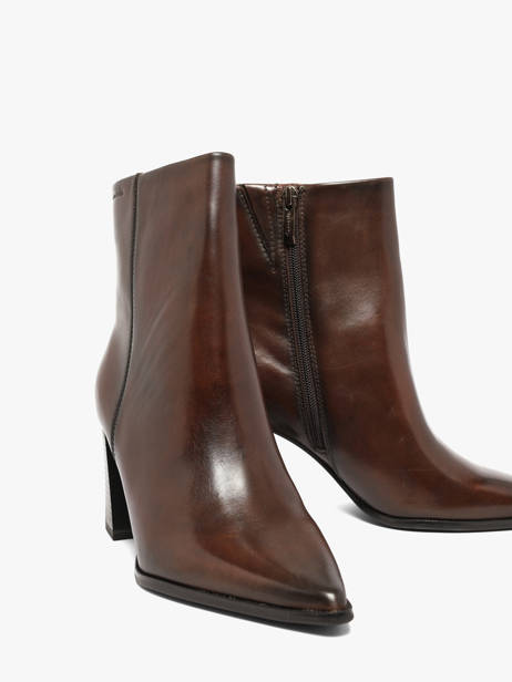 Enkellaarsjes Met Hak Uit Leder Tamaris Bruin women 47 ander zicht 1