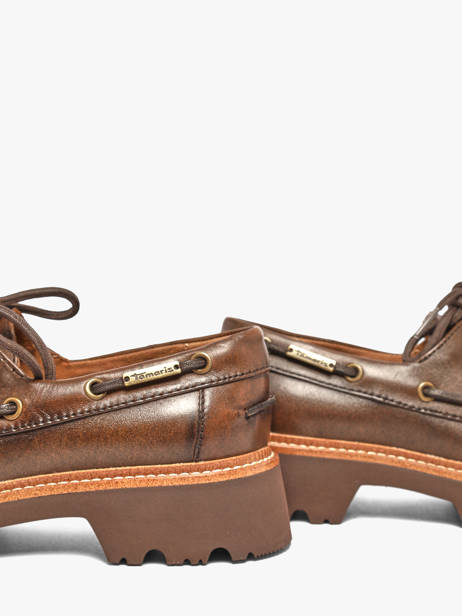 Derby Veterschoenen Uit Leder Tamaris Bruin women 47 ander zicht 2