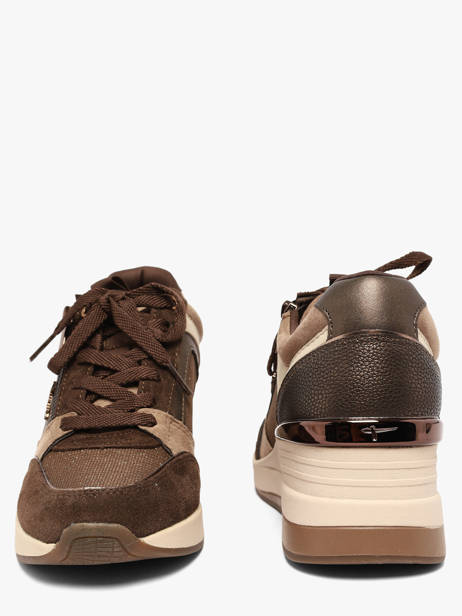 Sneakers Met Platformzool Uit Leder Tamaris Bruin women 41 ander zicht 2