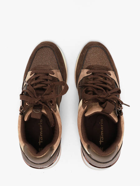Sneakers Met Platformzool Uit Leder Tamaris Bruin women 41 ander zicht 3