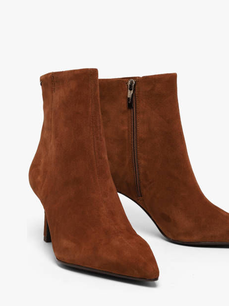 Enkellaarsjes Met Naaldhak Uit Leder Tamaris Bruin women 45 ander zicht 1