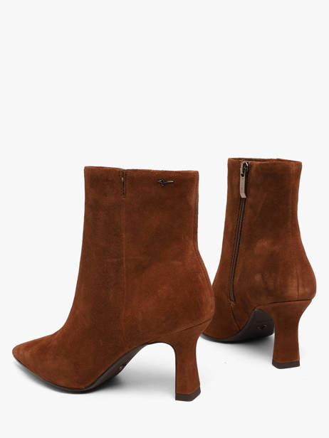 Enkellaarsjes Met Naaldhak Uit Leder Tamaris Bruin women 45 ander zicht 2