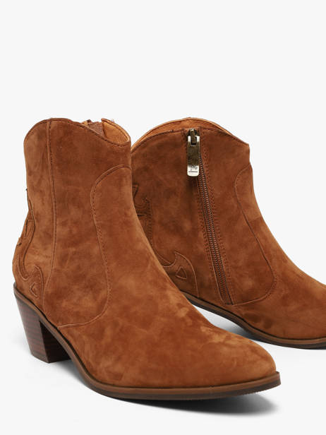 Enkellaarsjes Met Hak Uit Leder Mam'zelle Bruin women CSGGF41 ander zicht 1