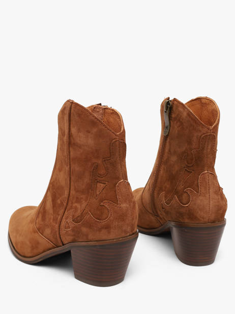 Enkellaarsjes Met Hak Uit Leder Mam'zelle Bruin women CSGGF41 ander zicht 2
