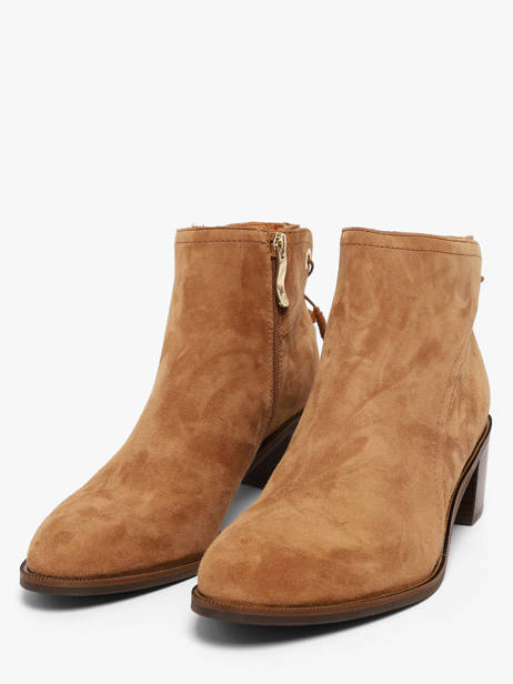 Enkellaarsjes Met Hak Uit Leder Mam'zelle Beige women CSIUY55 ander zicht 1