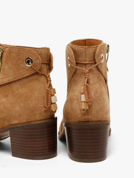 Enkellaarsjes Met Hak Uit Leder Mam'zelle Beige women CSIUY55 ander zicht 2