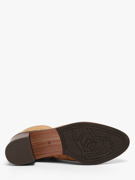 Enkellaarsjes Met Hak Uit Leder Mam'zelle Beige women CSIUY55 ander zicht 4
