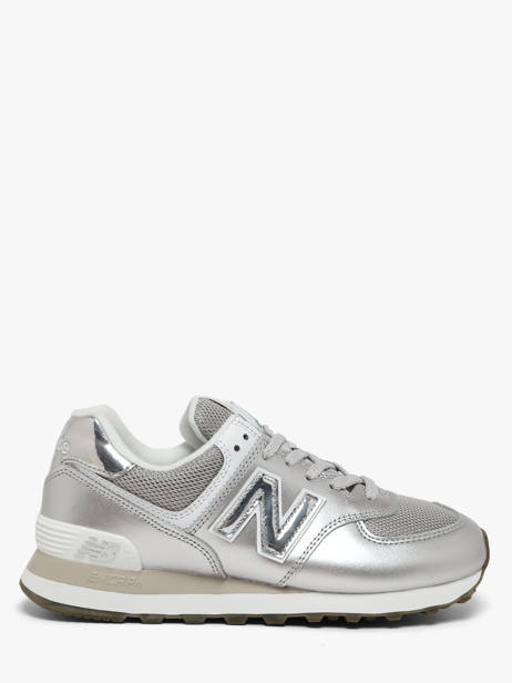 Sneakers Uit Leder New balance Grijs women W574428