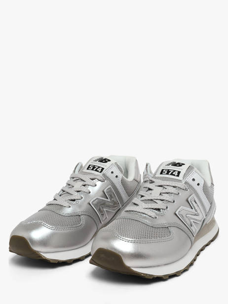 Sneakers Uit Leder New balance Grijs women W574428 ander zicht 1