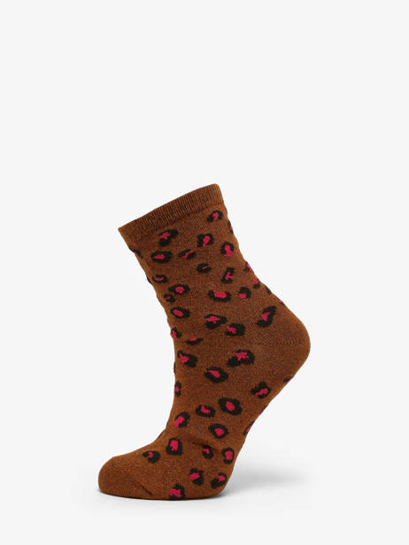 Sokken Sebby Leopard Festival Pieces Bruin socks women 17167038