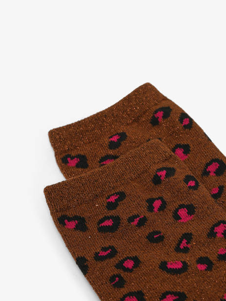Sokken Sebby Leopard Festival Pieces Bruin socks women 17167038 ander zicht 1