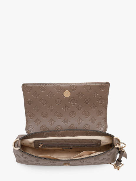 Cross Body Tas Carmella Guess Beige carmella PD222520 ander zicht 2