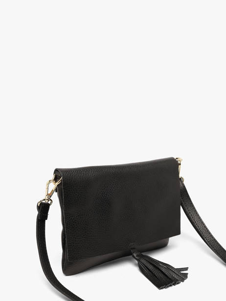 Cross Body Tas Caviar Milano Zwart caviar CA22112O ander zicht 1