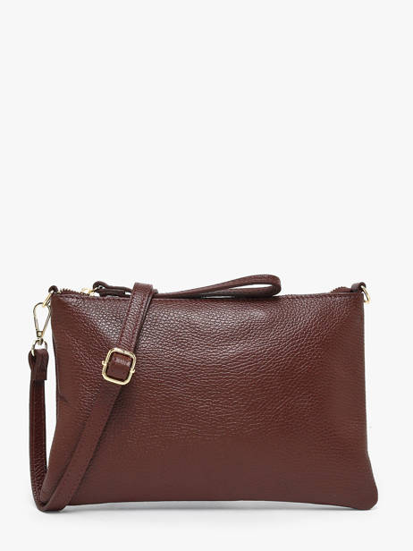Cross Body Tas Caviar Leder Milano Bruin caviar CA26064