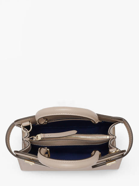 Handtas S Emilie Leder Le tanneur Beige emily TEMI1606 ander zicht 4